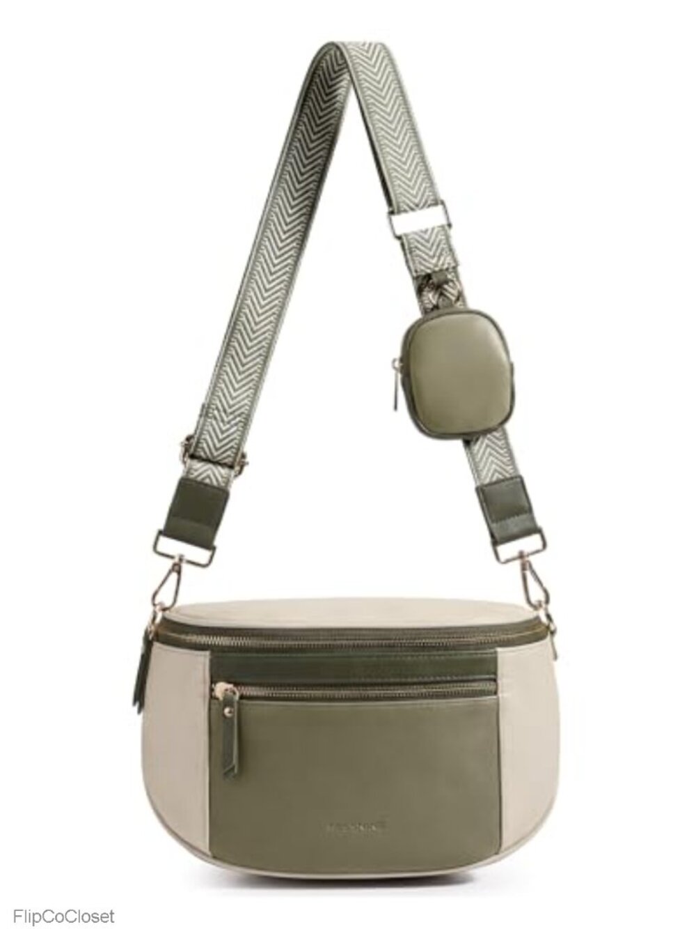 Vegan Leather Crossbody Bag RFID Blocking Slots Travel Purse